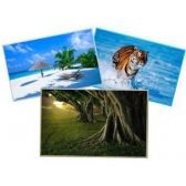 100 Papel Foto Glossy Auto Adesivo 130g A3 Á Prova Dagua - Branco