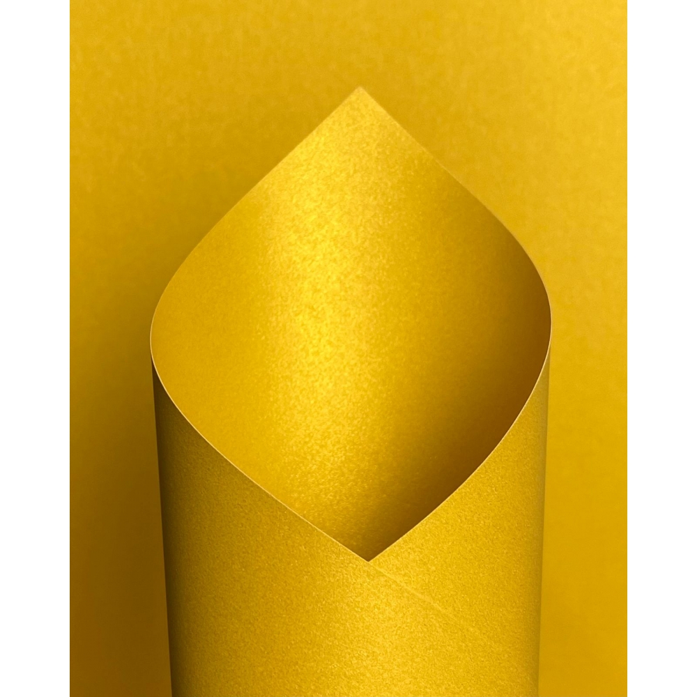 500 Folhas de Papel Perolizado A4 180 gramas Dupla Face para Artesanato - DOURADO
