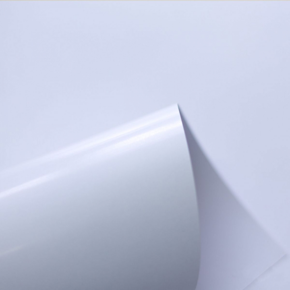 300 Folhas de Papel Perolizado A4 180 gramas Dupla Face para Artesanato - BRANCO