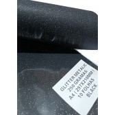 100 Folhas de Papel A4 Glitter Metalico 250 gramas - BLACK