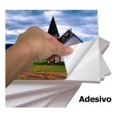 200 Papel Foto Glossy Auto Adesivo 115g A4 Á Prova Dagua - Branco
