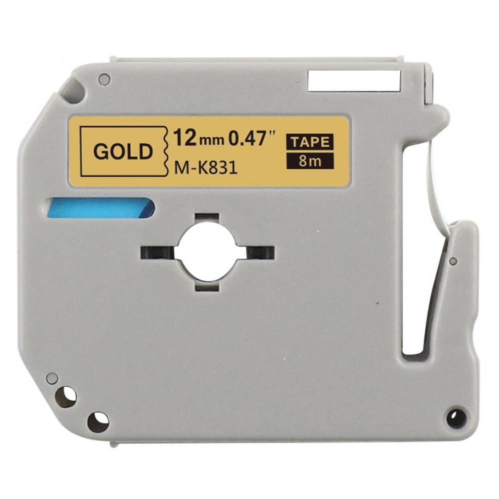 10 Fitas Compatíveis para Rotuladora Brother MK Serie MK 221 / 131 / 231 / 431 / 531 / 631 / 731 / 831 - MK 831