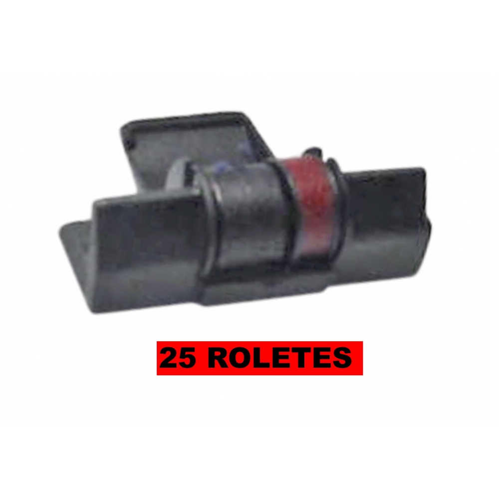 25 Rolete Para Máquina de Calcular IR40T (1009) PRETA/VERMELHA