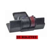 25 Rolete Para Máquina de Calcular IR40T (1009) PRETA/VERMELHA
