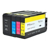 Kit 4 Cartuchos Compatíveis 711xl Para T120 T520