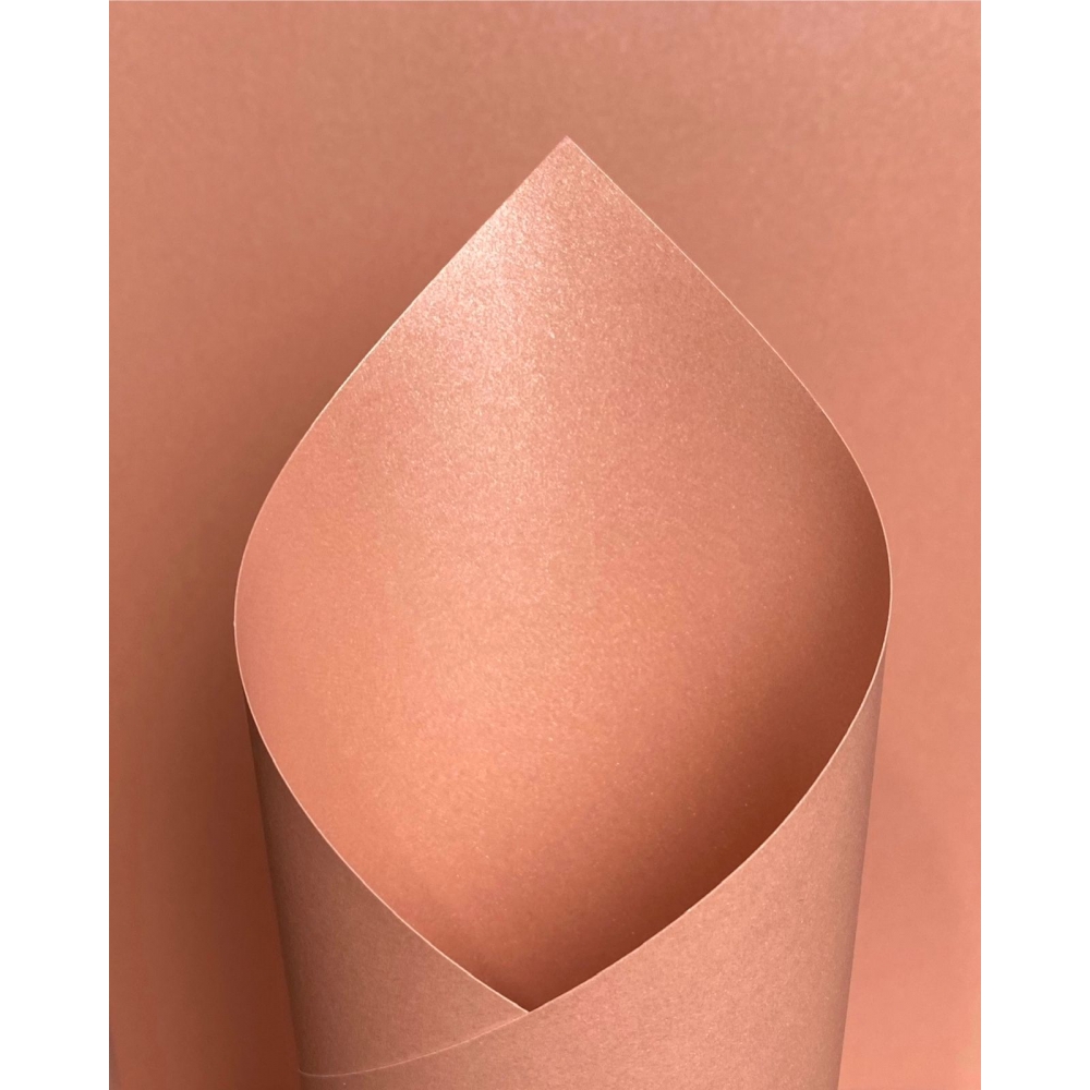 400 Folhas de Papel Perolizado A4 180 gramas Dupla Face para Artesanato - CHAMPANHE ROSE
