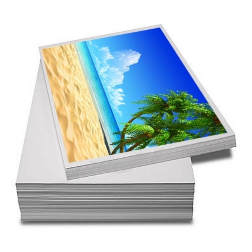 100 Folhas Papel Foto Matte 108g A4 Á Prova Dagua - Branco