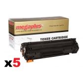 5 Toner Compatível Ce285a Cb435a Cb436 P1102 1005 1120